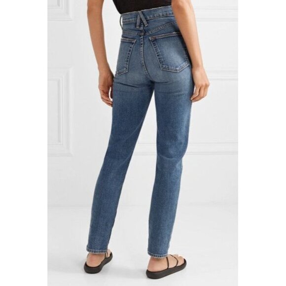 SLVRLAKE Beatnik High Rise Slim Leg Jeans Womens Size 24 Straight Leg Stretch - Picture 3 of 11